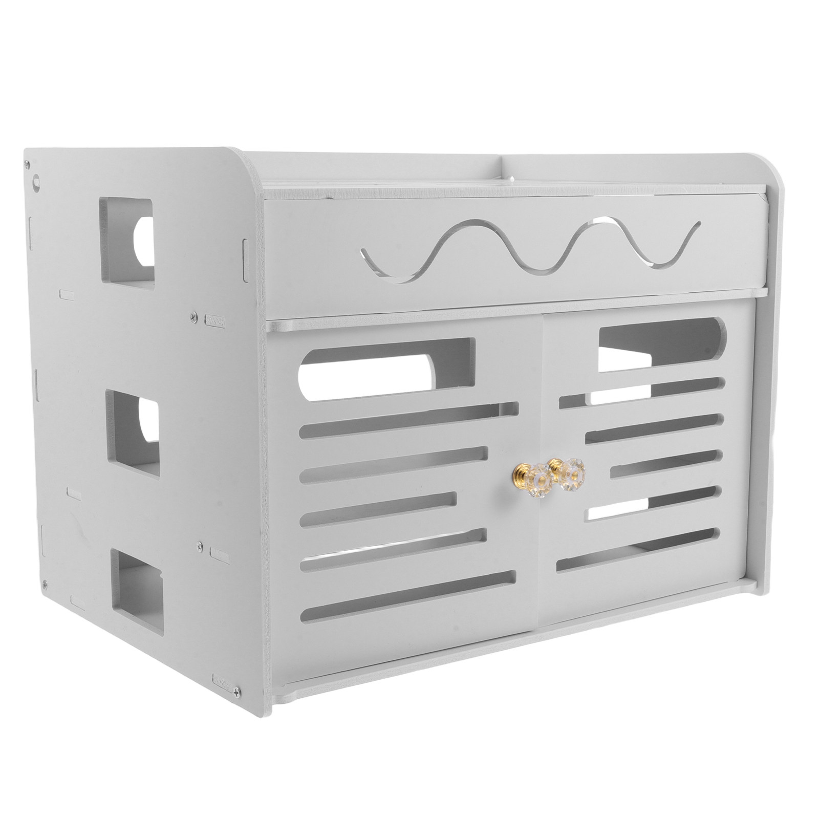Cable Box Organizer - Kotak Penyimpanan Router WiFi 3 Lapis,