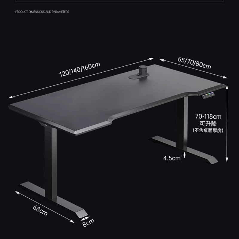 Desk Setup Oak - Meja Murah Meja Putih Lentur untuk