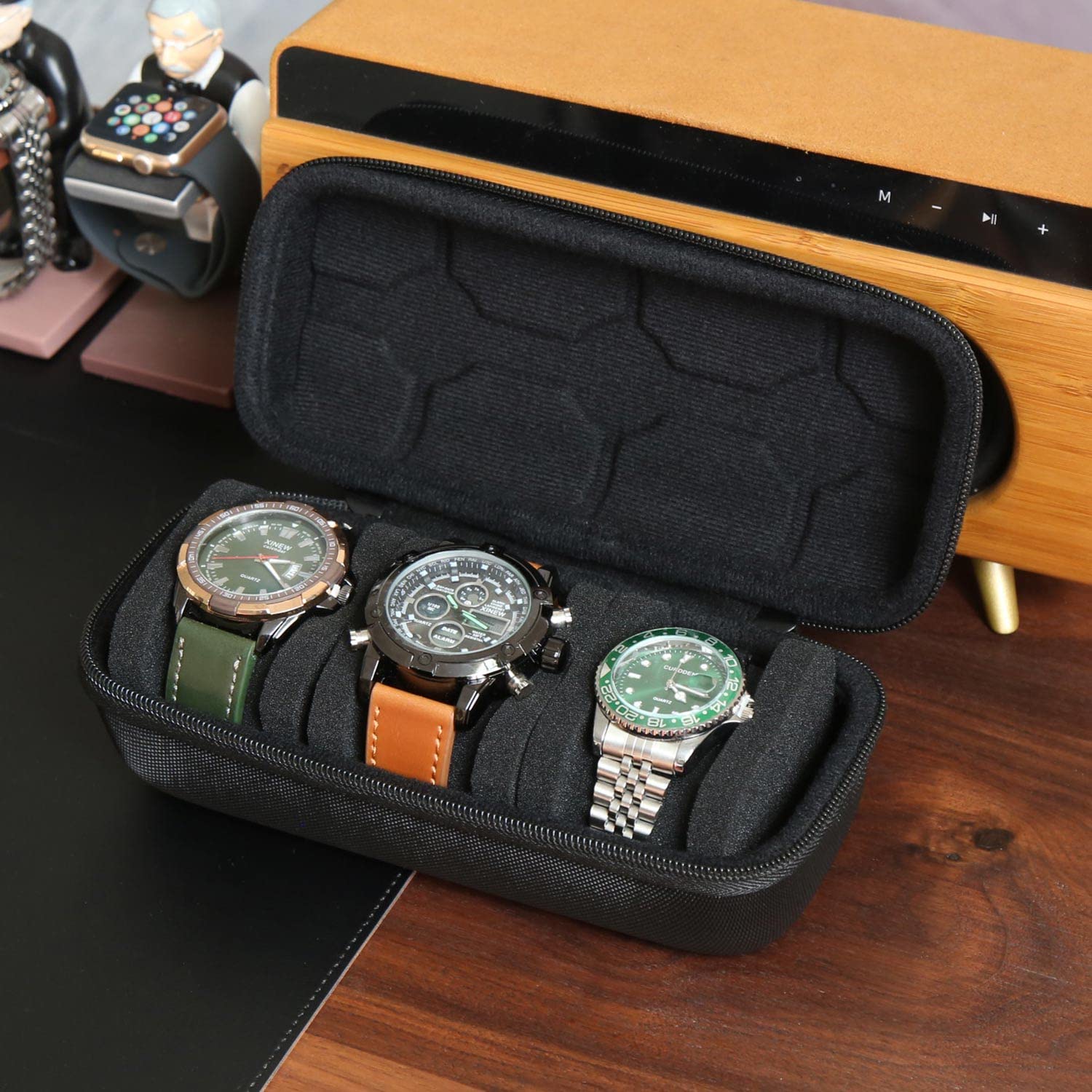 Cable Box Organizer - Organizer Kotak Jam Tangan untuk Pria