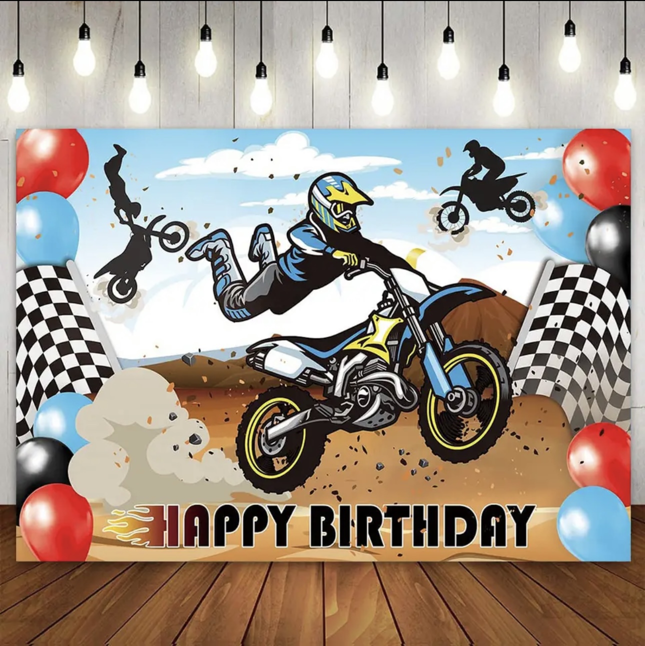 Desk Setup Background - Motocross, hiasan latar belakang fotografi sepeda