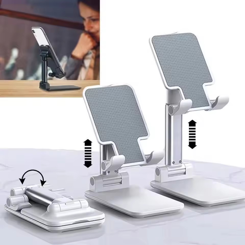 Desk Setup Desk - Penyangga Tablet Desktop Berkualitas Tinggi, Lipat,