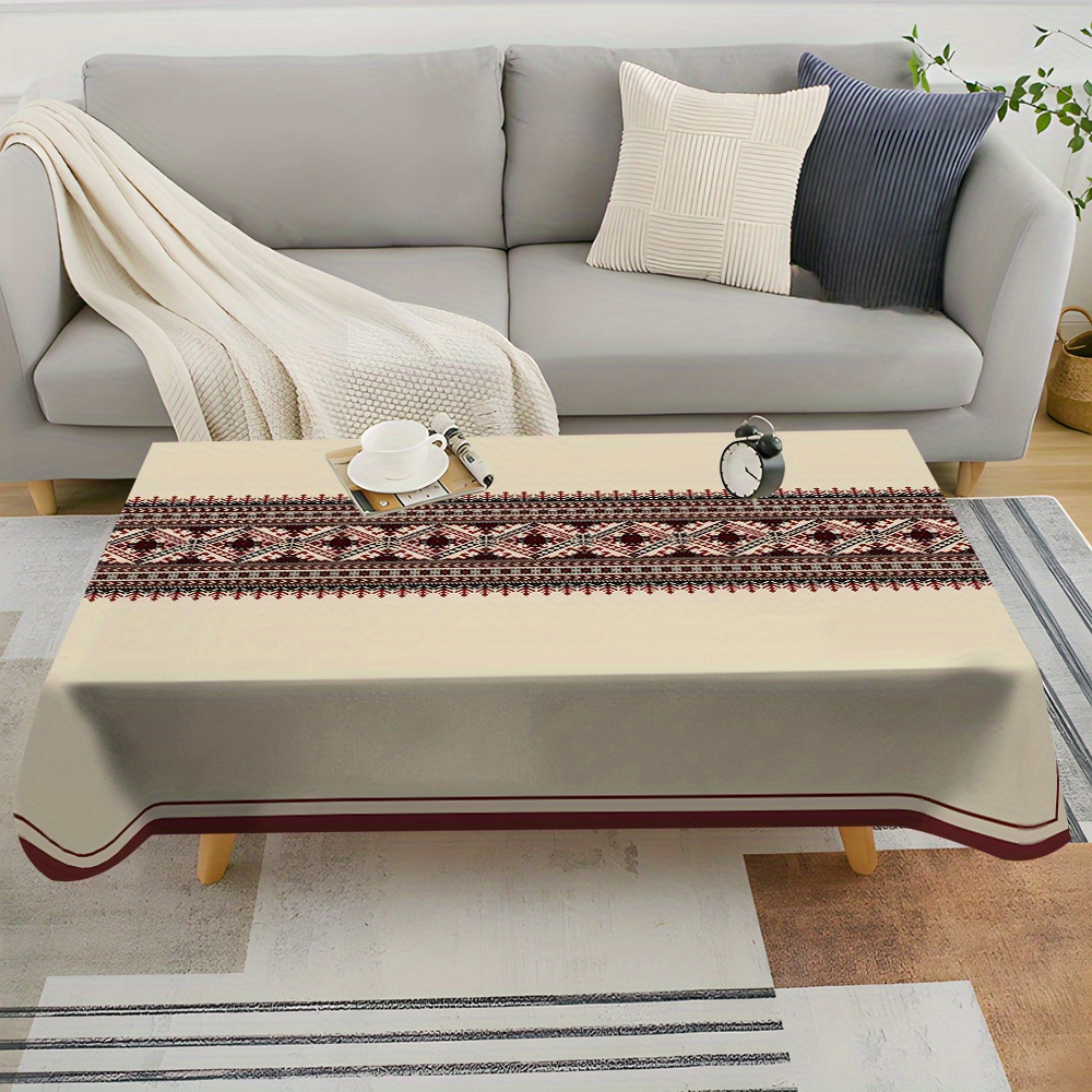 Taplak Meja Bermotif Geometris - Desk Setup Background ulasan dan harga