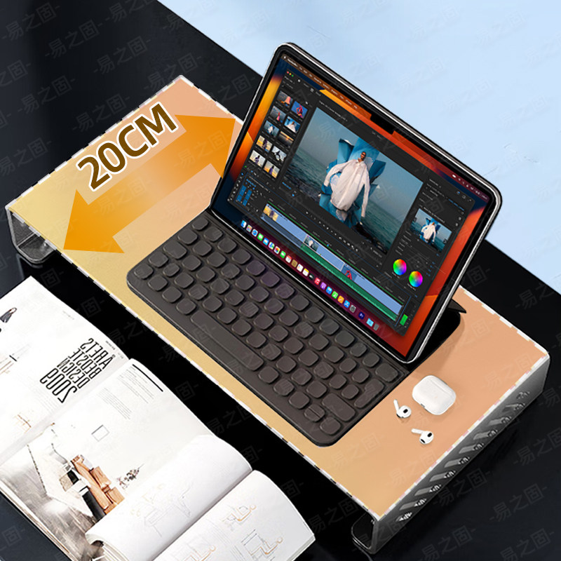 Organizer Meja Ergonomis Penya - Desk Setup Monitor And Laptop ulasan dan harga