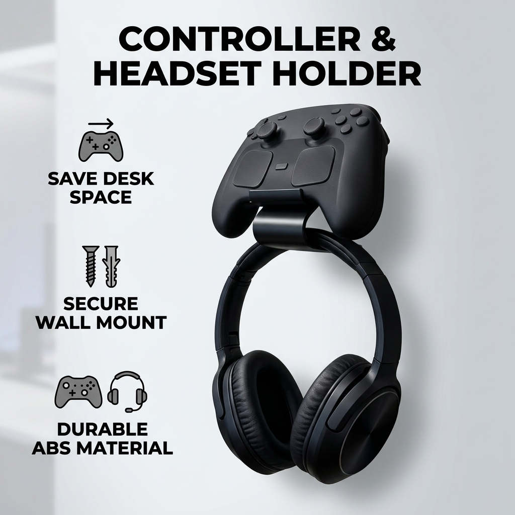Dudukan Pengontrol Kompatibel  - Desk Setup Pegboard ulasan dan harga