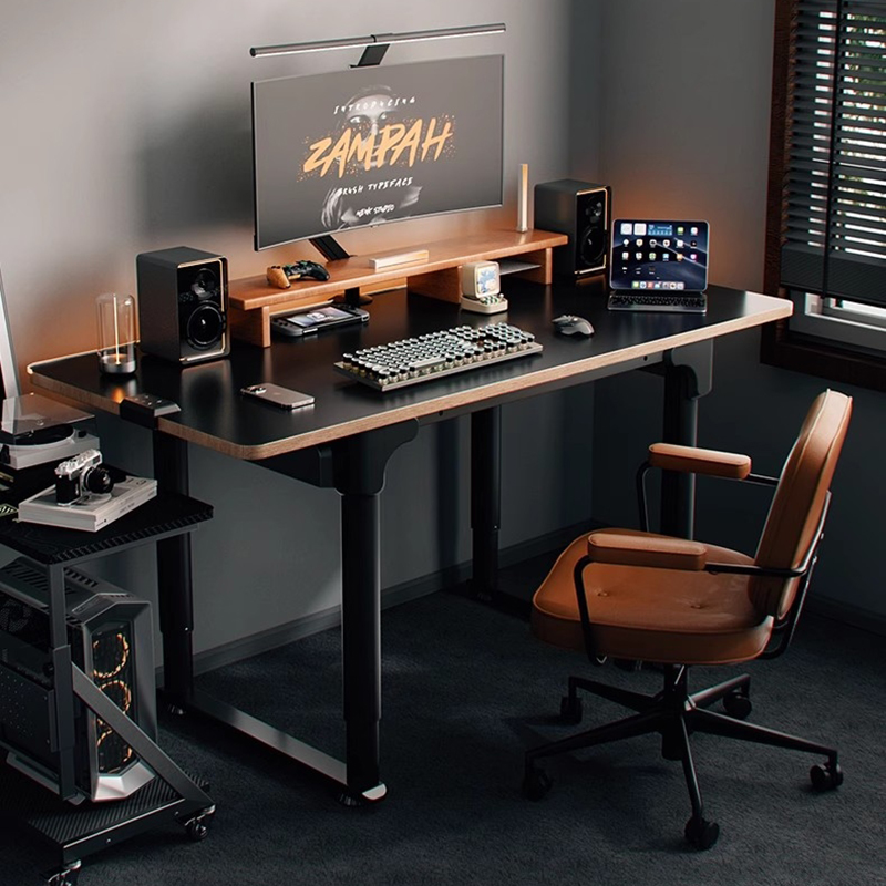 Meja Lipat Meja Komputer Gamer - Desk Setup Oak ulasan dan harga