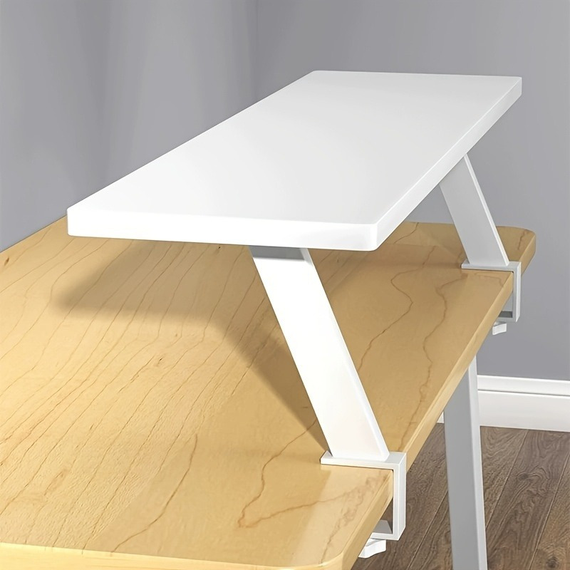 1 Rak Meja Kayu Putih Mengamba - Desk Setup Shelf ulasan dan harga