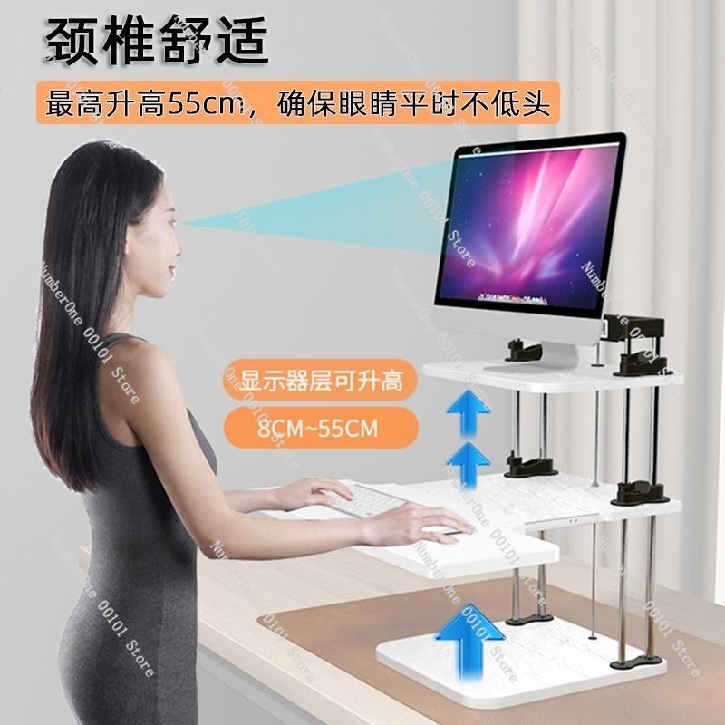 Konverter Meja Berdiri yang Da - Desk Setup Monitor And Laptop ulasan dan harga