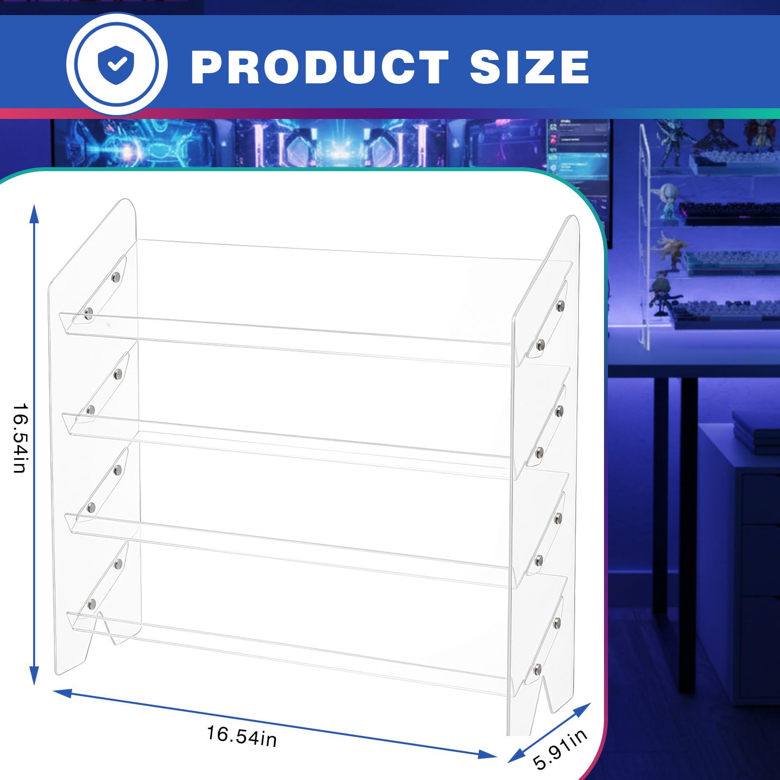 Stand Display Keyboard Akrilik - Desk Setup Tablet ulasan dan harga