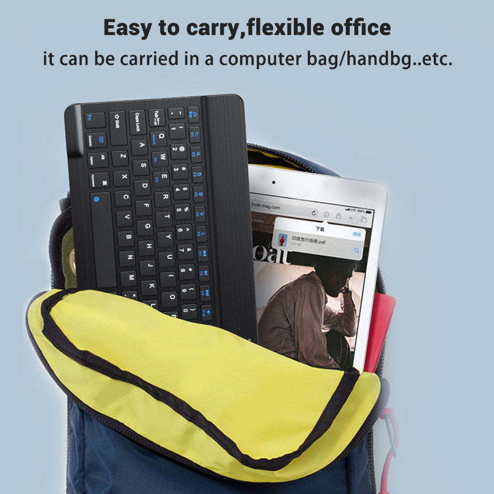 Keyboard Mini Bluetooth Nirkab - Desk Setup Keyboard ulasan dan harga