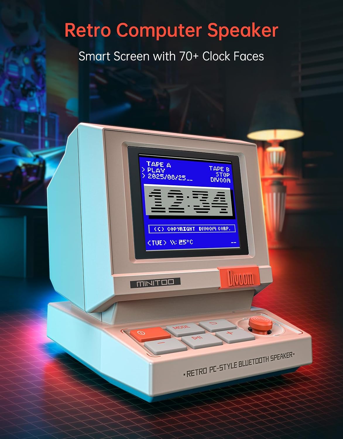 Speaker Mini Bergaya PC Retro  - Desk Setup Bedroom ulasan dan harga
