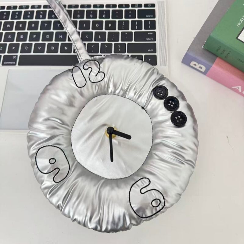 Jam Dinding Senyap Berbentuk L - Desk Setup Background ulasan dan harga