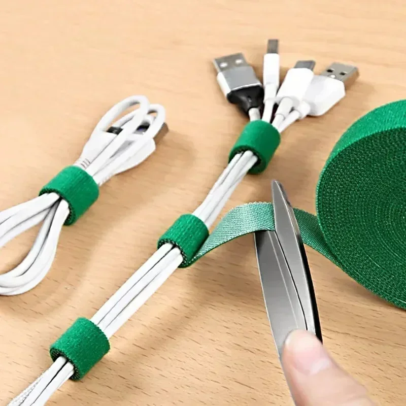 5M/Roll 12mm Lebar Pengikat Ka - Cable Velcro Strap ulasan dan harga