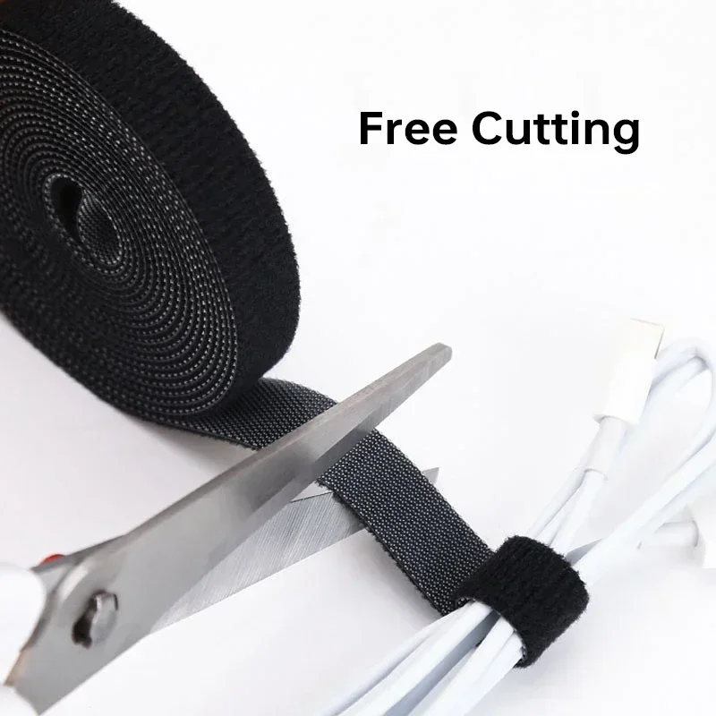 5M/Roll 12mm Lebar Pengikat Ka - Cable Velcro Strap ulasan dan harga