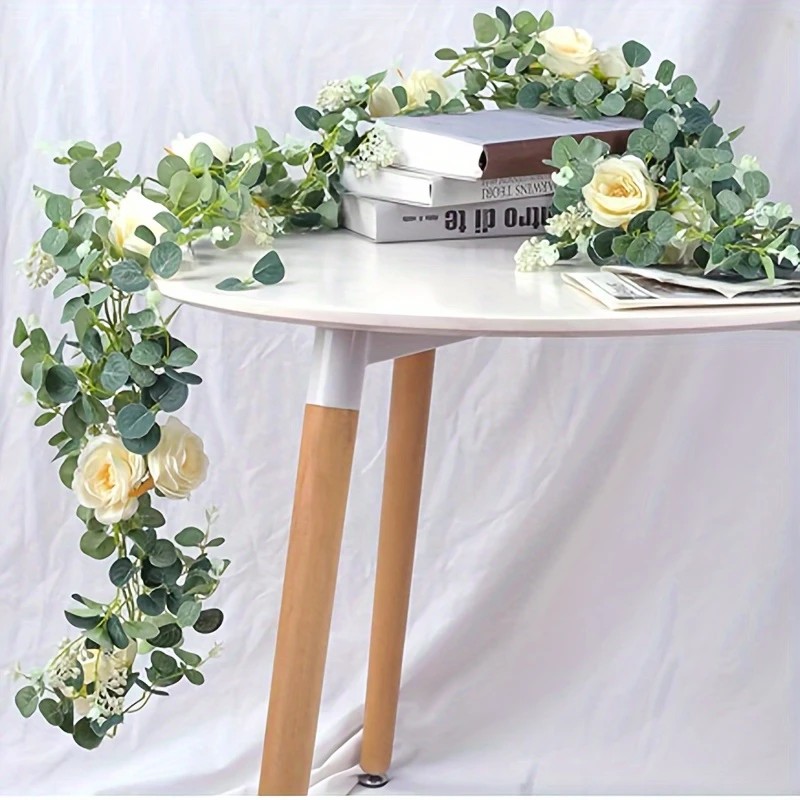 Karangan Bunga Eucalyptus dan  - Desk Setup Background ulasan dan harga