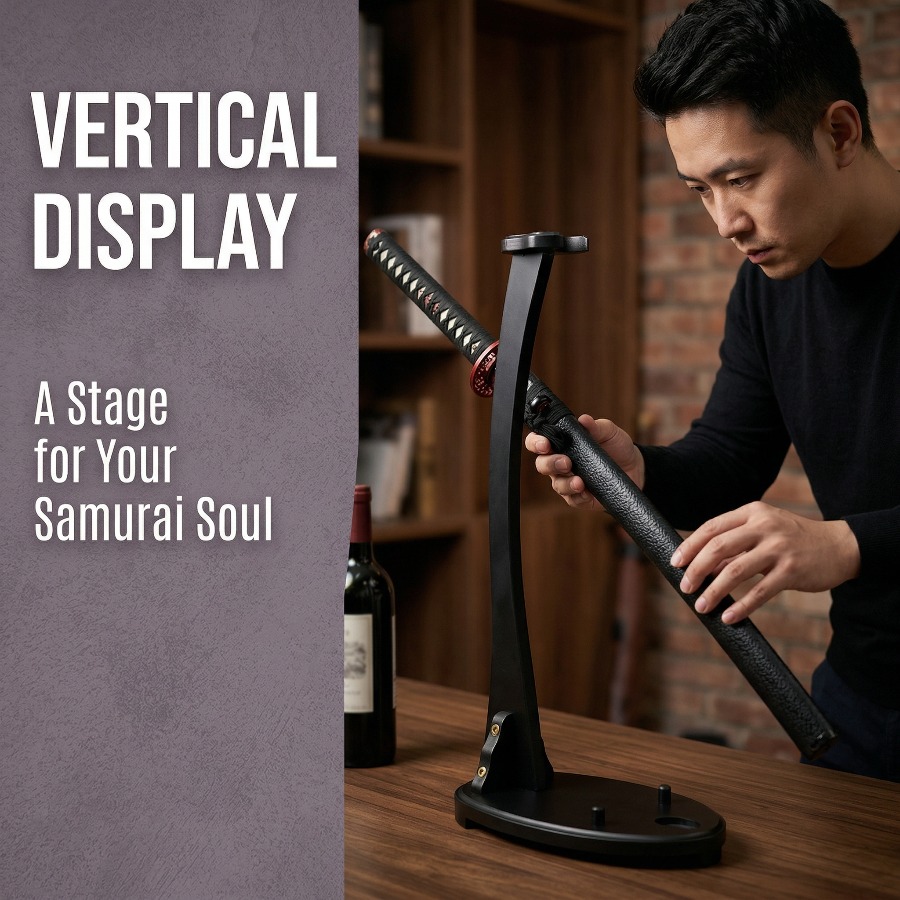 Rak Penyimpanan Pedang Katana  - Desk Setup Shelf ulasan dan harga