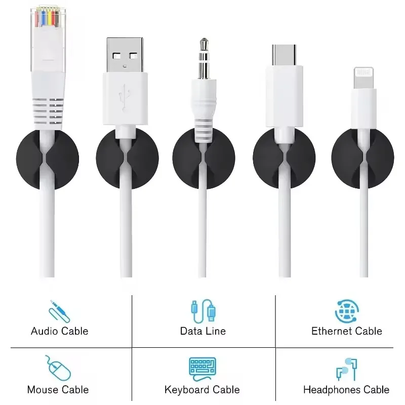 5/50 Buah Klip Kabel Dinding D - Cable Box Organizer ulasan dan harga