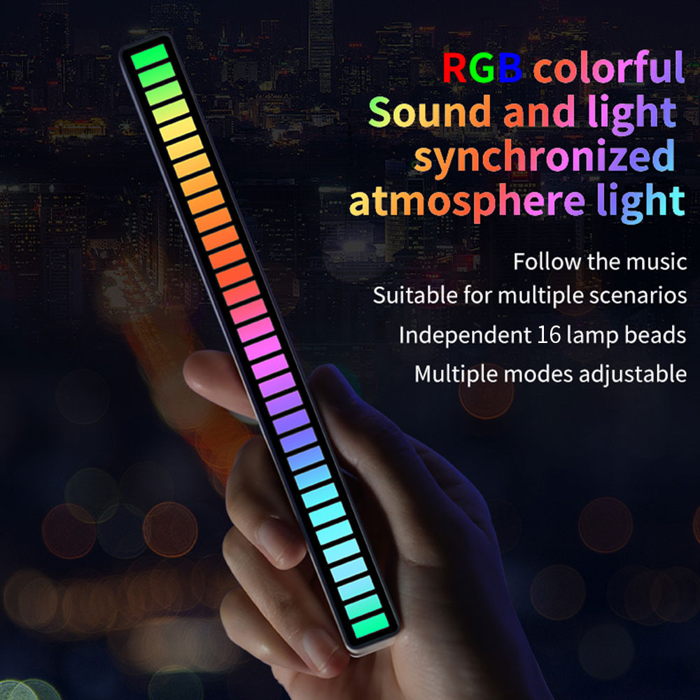 Lampu LED RGB 16 LED, cahaya m - Desk Setup Background ulasan dan harga
