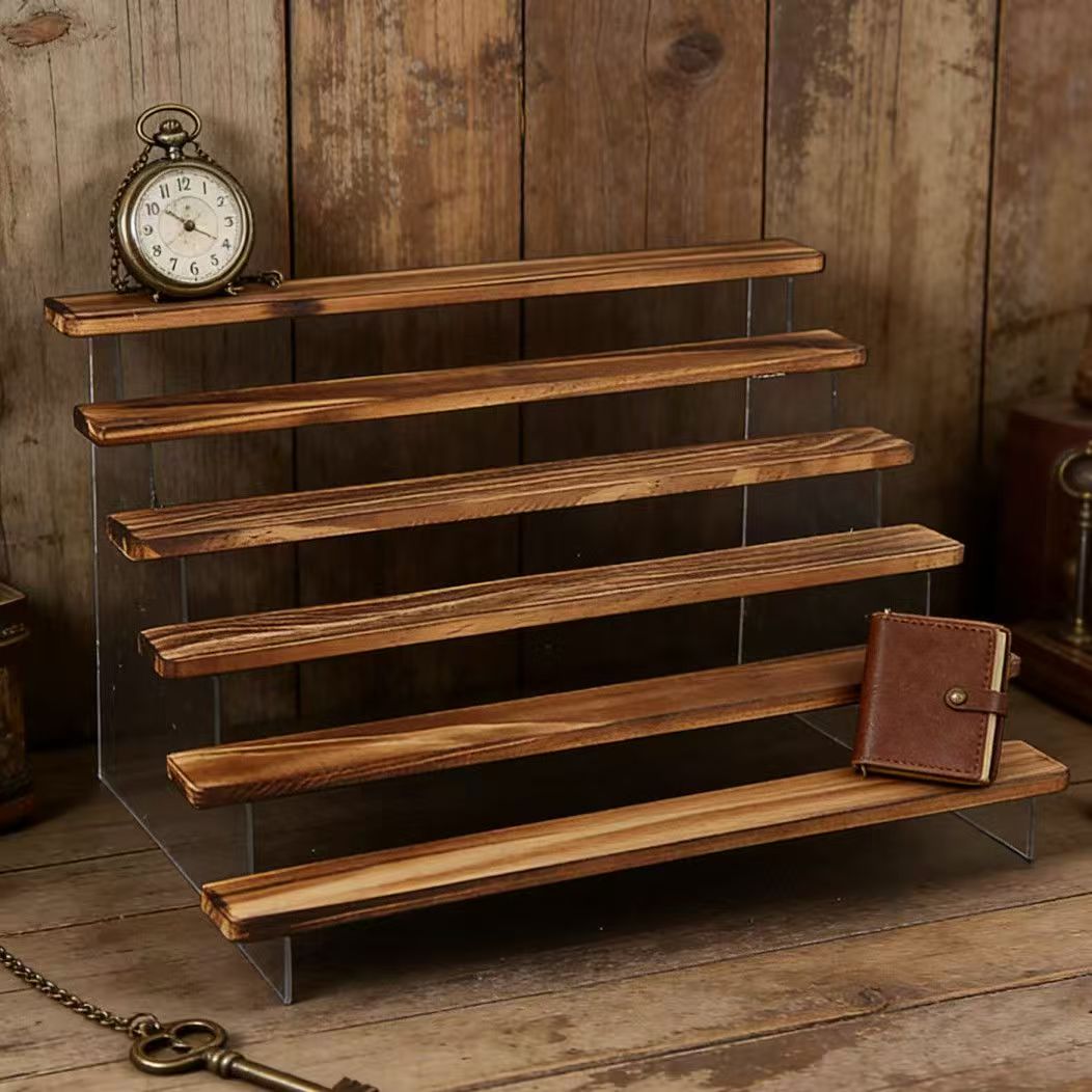 Rak Pajangan Kayu Bakar, Rak P - Desk Setup Shelf ulasan dan harga